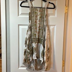 Free People floral high neck dress/beach cover up